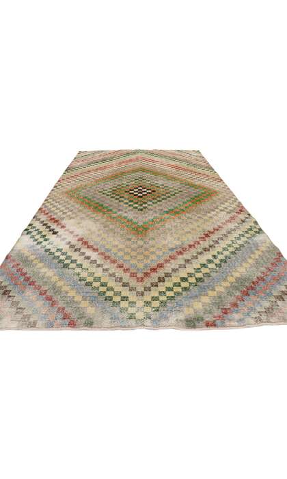 6 x 10 Vintage Turkish Sivas Rug 53337