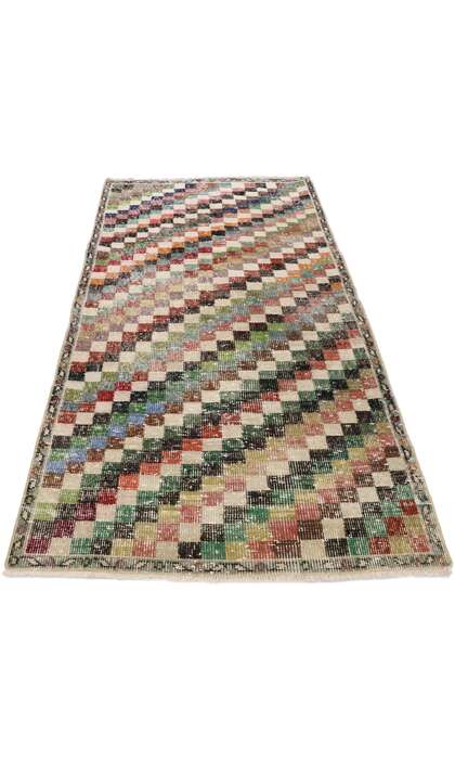 3 x 6 Vintage Turkish Sivas Rug 53338