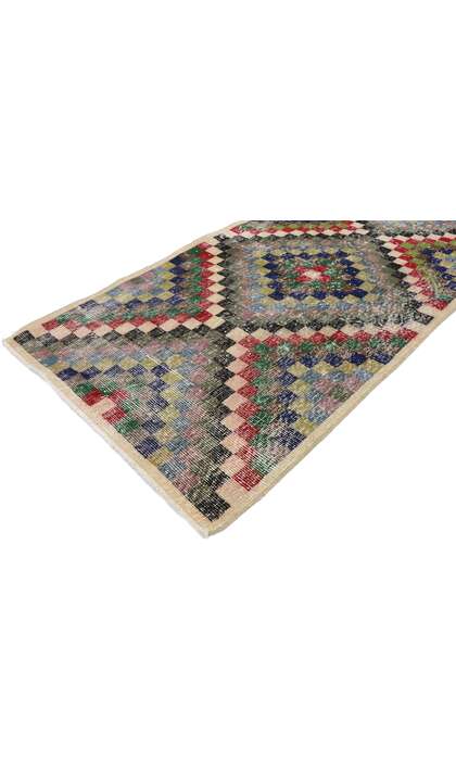 3 x 6 Vintage Turkish Sivas Rug 53339