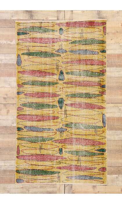 4 x 7 Vintage Turkish Sivas Rug 53340