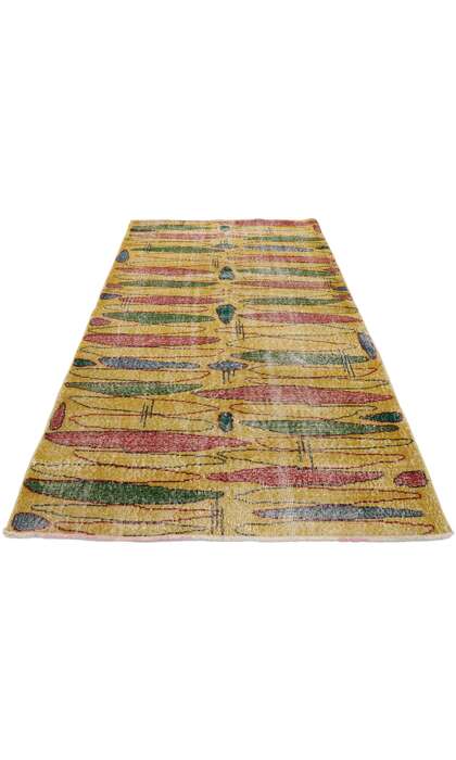 4 x 7 Vintage Turkish Sivas Rug 53340