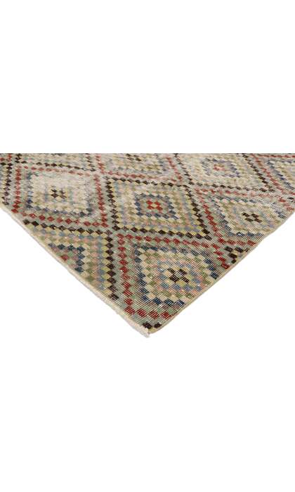 4 x 6 Vintage Turkish Sivas Rug 53341