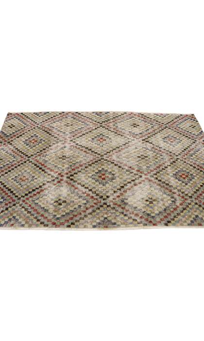 4 x 6 Vintage Turkish Sivas Rug 53341