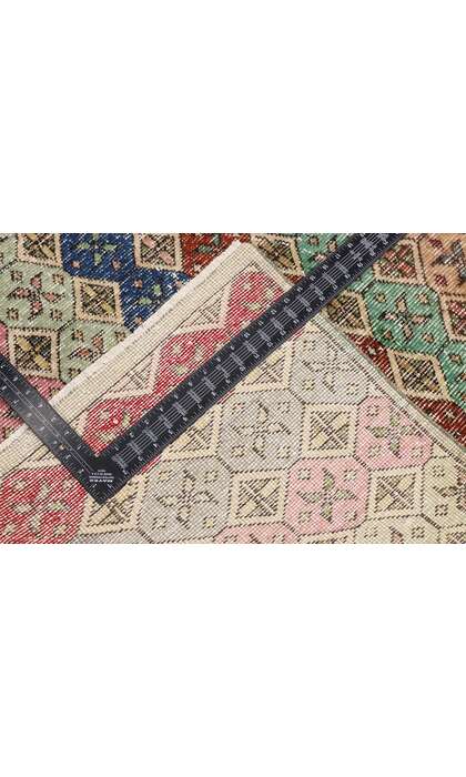 3 x 7 Vintage Turkish Sivas Rug 53344