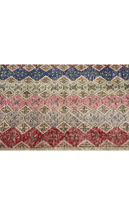 3 x 7 Vintage Turkish Sivas Rug 53344