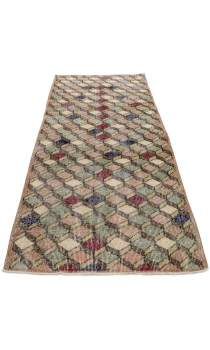 3 x 7 Vintage Turkish Sivas Rug 53350