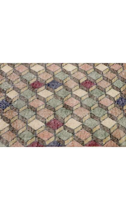 3 x 7 Vintage Turkish Sivas Rug 53350