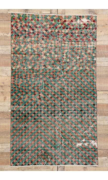 4 x 7 Vintage Turkish Sivas Rug 53351