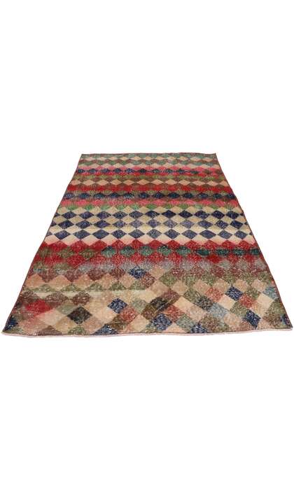 4 x 6 Vintage Turkish Sivas Rug 53353