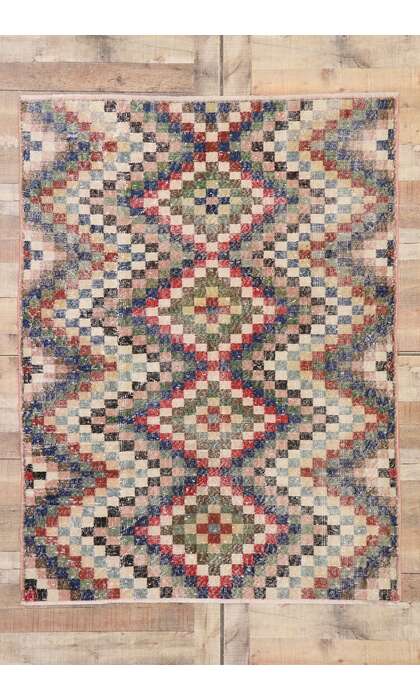 4 x 6 Vintage Turkish Sivas Rug 53357