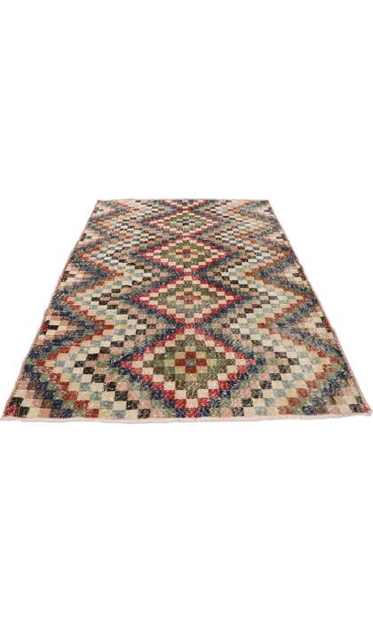 4 x 6 Vintage Turkish Sivas Rug 53357