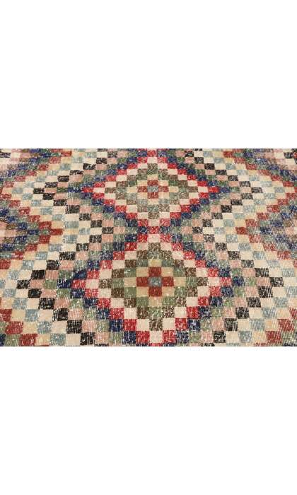 4 x 6 Vintage Turkish Sivas Rug 53357