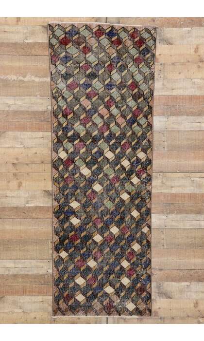 3 x 8 Vintage Turkish Sivas Rug 53360