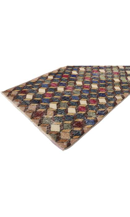 3 x 8 Vintage Turkish Sivas Rug 53360