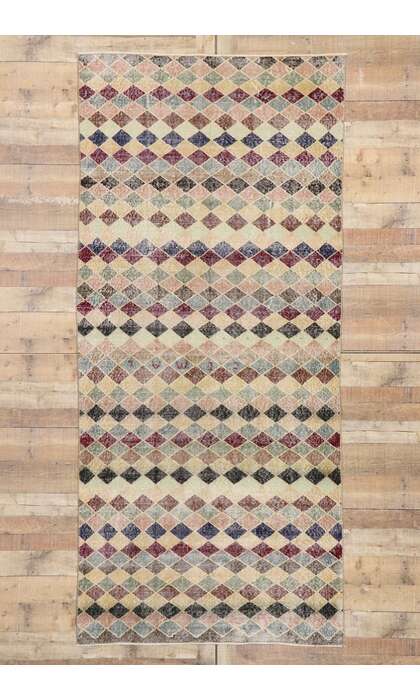 4 x 10 Vintage Turkish Sivas Rug 53363