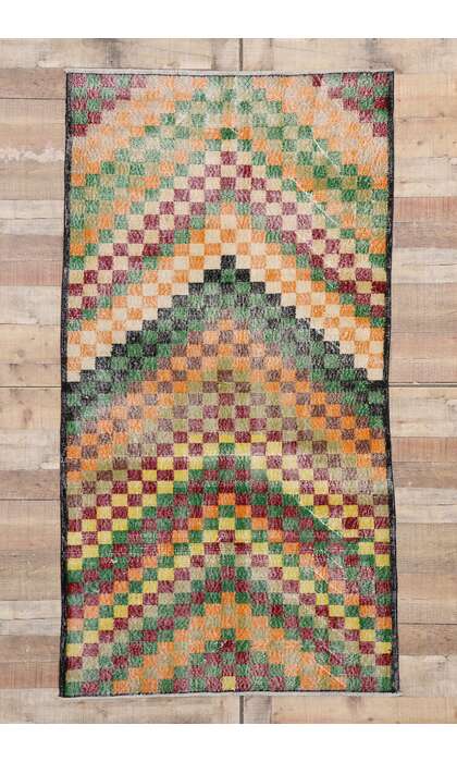 4 x 7 Vintage Turkish Sivas Rug 53370