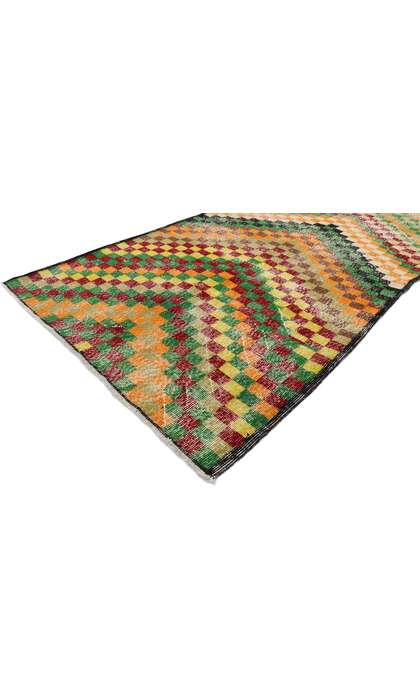 4 x 7 Vintage Turkish Sivas Rug 53370