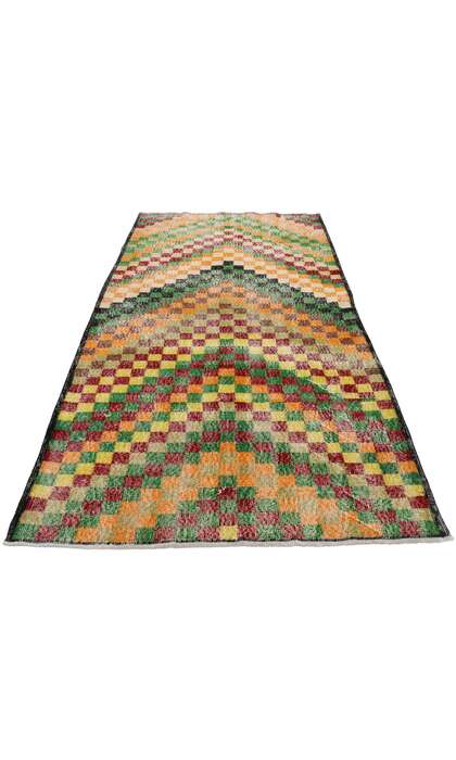 4 x 7 Vintage Turkish Sivas Rug 533704 x 7 Vintage Turkish Sivas Rug 53370