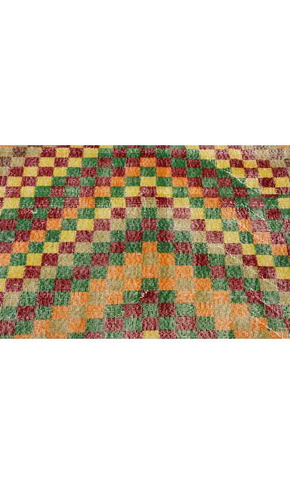 4 x 7 Vintage Turkish Sivas Rug 53370