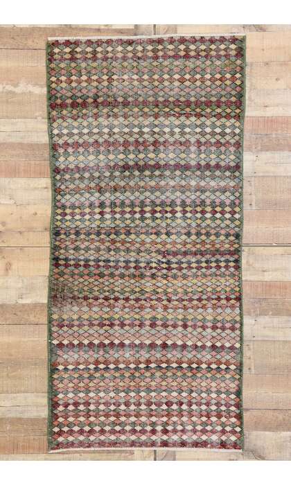 3 x 6 Vintage Turkish Sivas Rug 53371