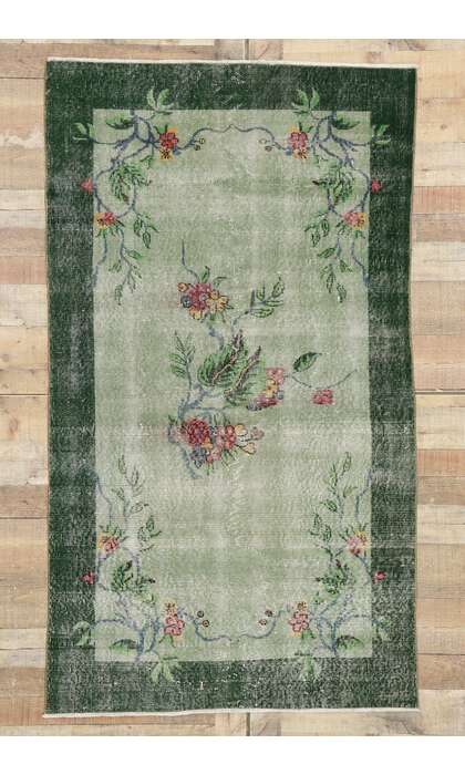 4 x 6 Vintage Turkish Sivas Rug 53373