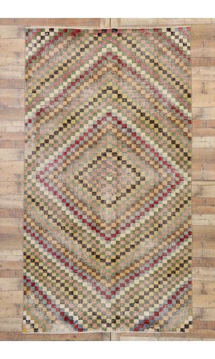 6 x 10 Vintage Turkish Sivas Rug 53376