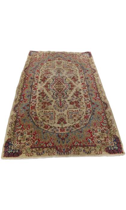 3 x 5 Antique Persian Kerman Rug 77560