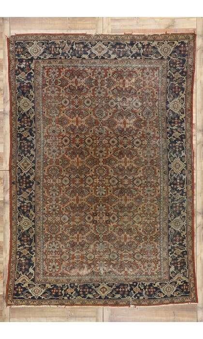 8 x 12 Antique Persian Mahal Rug 77572