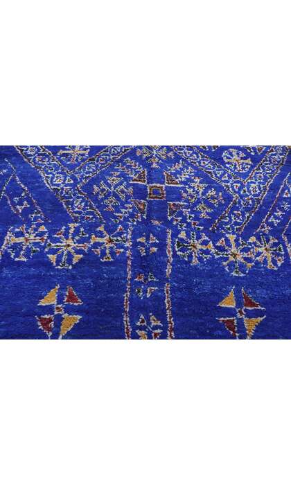 7 x 10 Vintage Blue Beni MGuild Moroccan Rug 21034