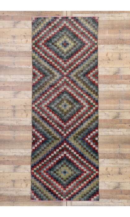 4 x 11 Vintage Turkish Sivas Rug 53304
