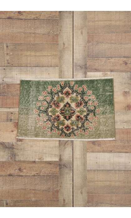 1 x 2 Vintage Turkish Sivas Rug 53313