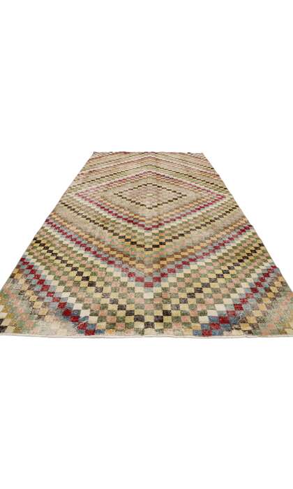 6 x 10 Vintage Turkish Sivas Rug 53376