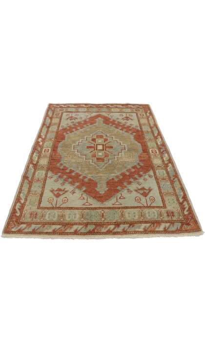 4 x 5 Modern Oushak Rug 53384