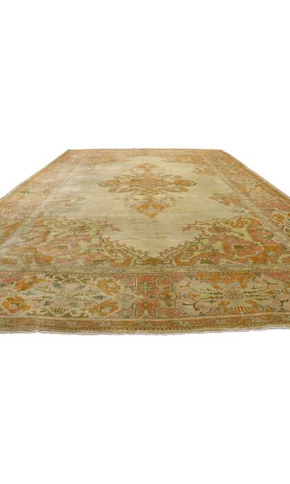 12 x 16 Antique Turkish Oushak Rug 53390