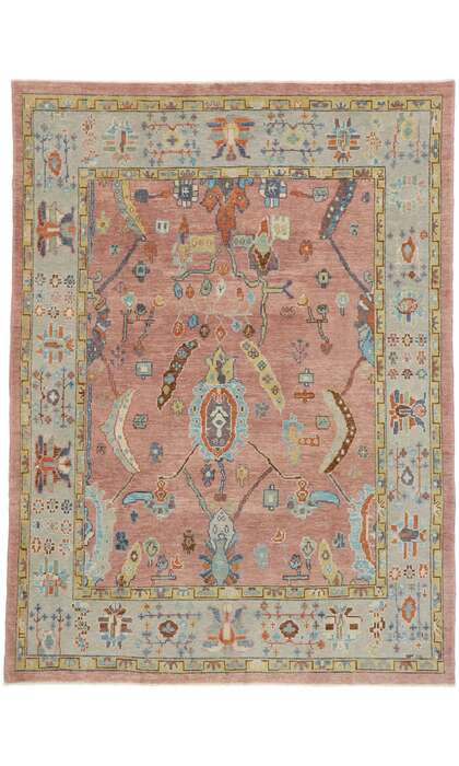 8 x 11 Turkish Oushak Rug 53411