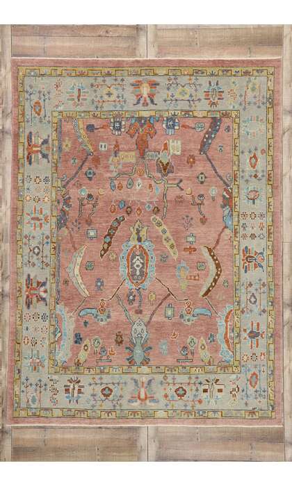 8 x 11 Turkish Oushak Rug 53411