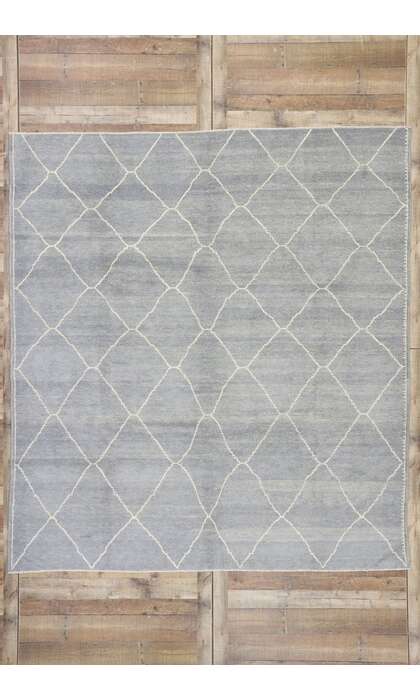 8 x 9 Turkish Gray Moroccan Rug 53439
