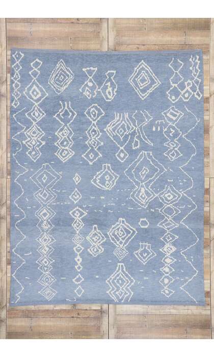 8 x 10 Light Blue Moroccan Rug 53440