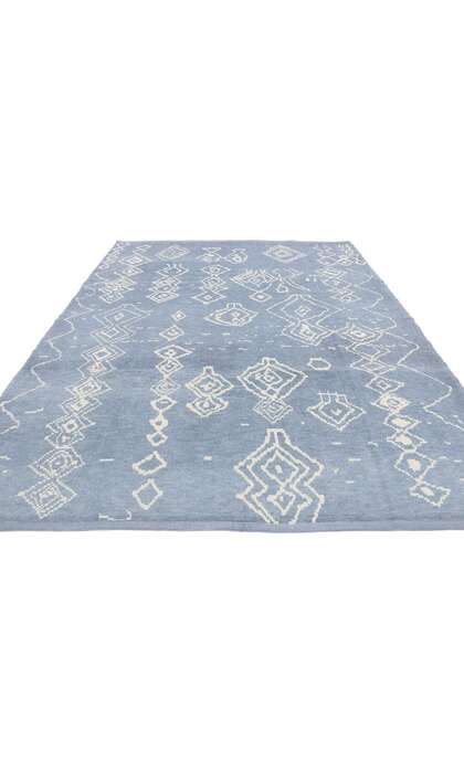 8 x 10 Light Blue Moroccan Rug 53440