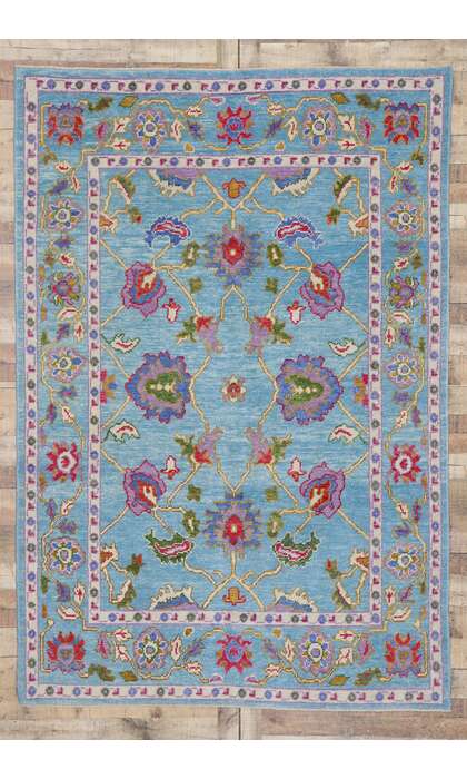 6 x 9 Turkish Oushak Rug 53462