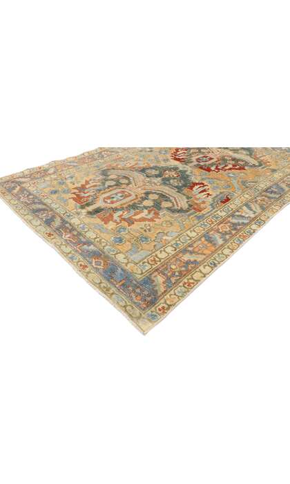 4 x 6 Antique Persian Heriz Rug 53468