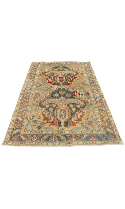 4 x 6 Antique Persian Heriz Rug 53468