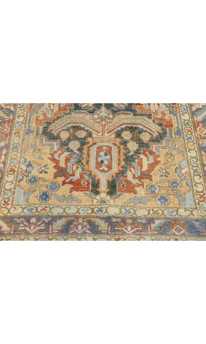 4 x 6 Antique Persian Heriz Rug 53468