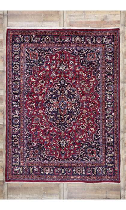 8 x 11 Vintage Mashad Rug 75669