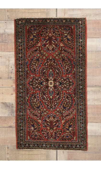 2 x 4 Antique Persian Sarouk Rug 77566