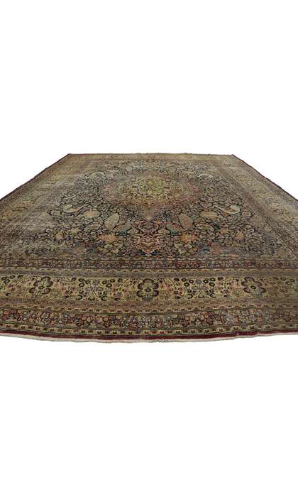 12 x 15 Antique Persian Mashad Rug 77569