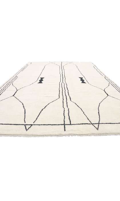 10 x 14 Black and White Moroccan Rug 8064810 x 14 Black and White Moroccan Rug 80648