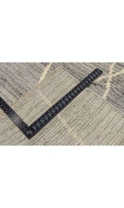 10 x 14 Modern Gray Moroccan Rug 80649