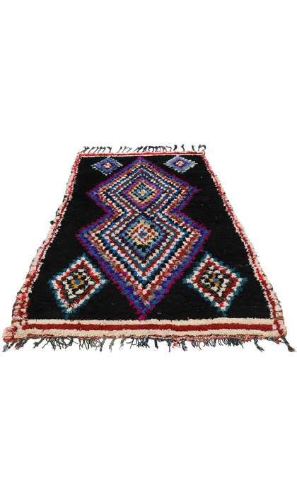 5 x 7 Vintage Moroccan Azilal Rag Rug 20442