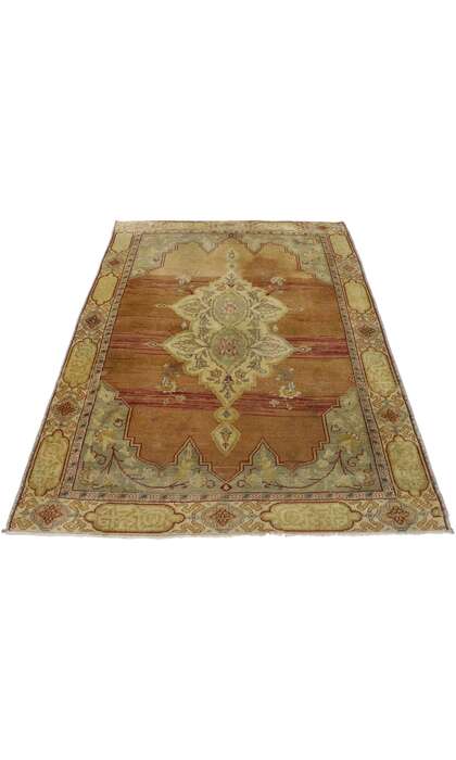 4 x 5 Vintage Oushak Rug 51695